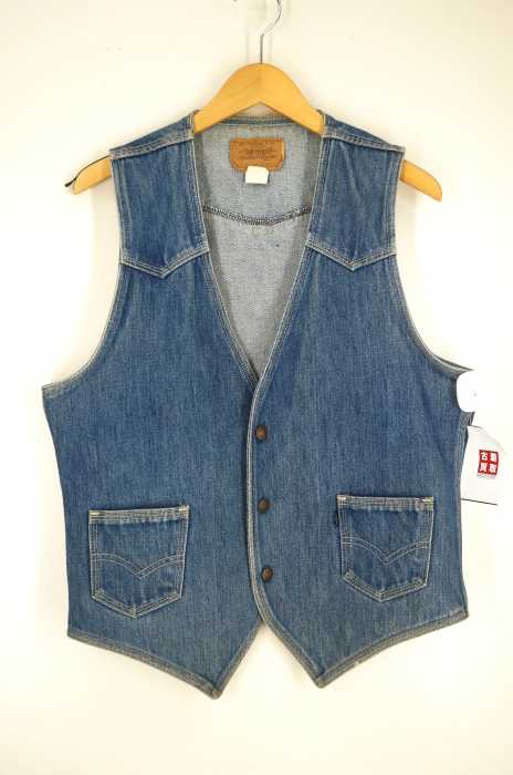 Levi's デニムベスト　vintage 70s 80s リーバイス USA製 デニム ベスト オレンジタブ 刺繍