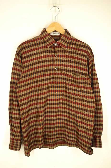 Yves Saint Laurent(イヴサンローラン) チェック柄 カットソー地シャツ メンズ トップス