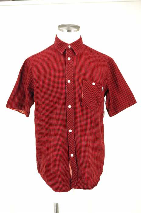 STUSSY （ステューシー） USA製チェック柄半袖ボタンシャツ メンズ トップス
