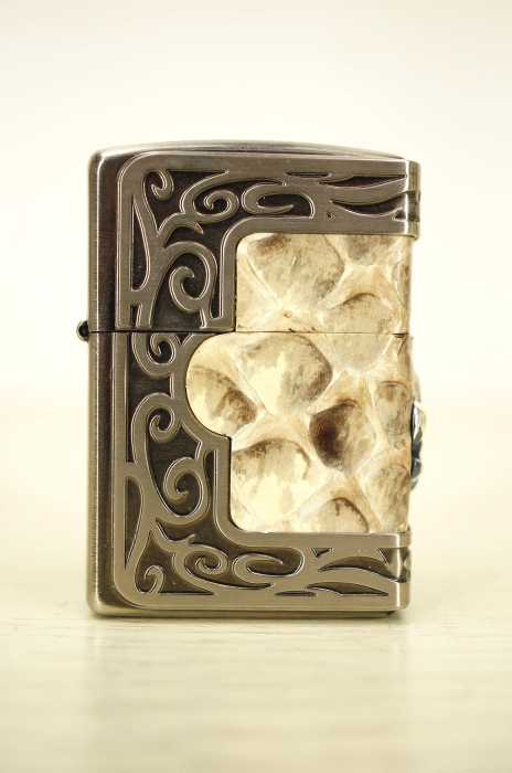 ZIPPO （ジッポ） パイソンフレーム ZIPPO ライター メンズ ファッション雑貨
