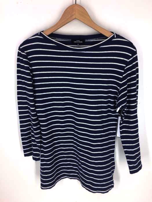 tricot COMME des GARCONS（トリココムデギャルソン） 袖金ボタン ボーダーTシャツ レディース トップス