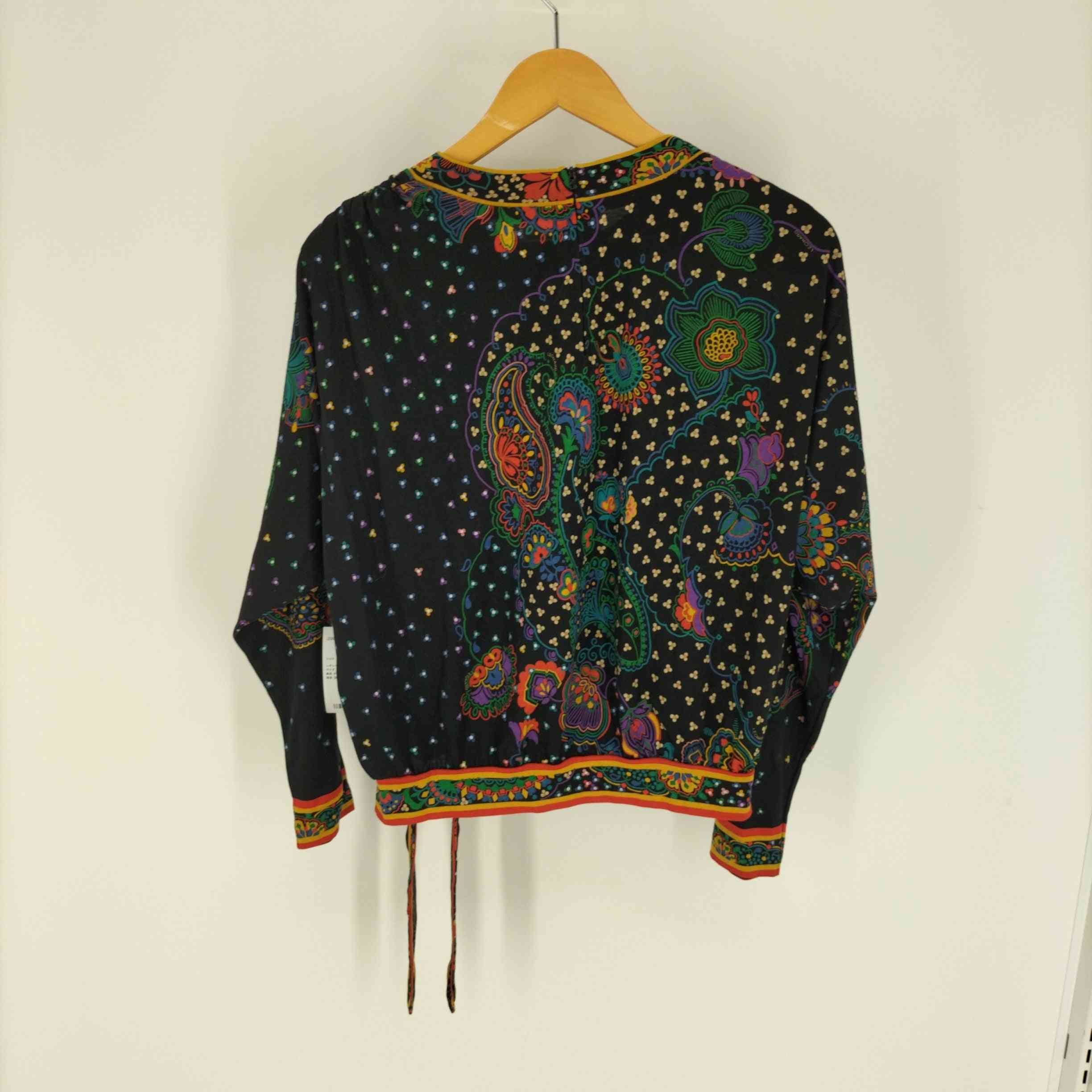 LEONARD(レオナール)シルク ウール 花柄 ブラウス 【中古】【ブランド 