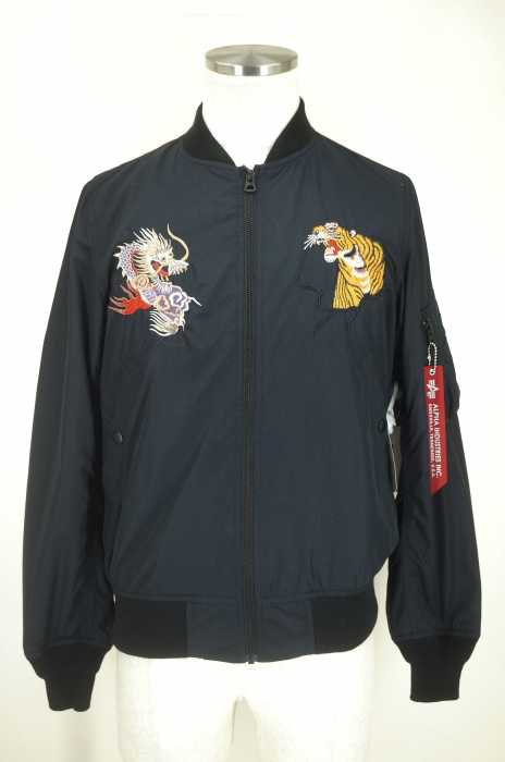 ALPHA INDUSTRIES （アルファインダストリーズ） MA-1 LIGHT SOUVENIR スカジャン メンズ アウター