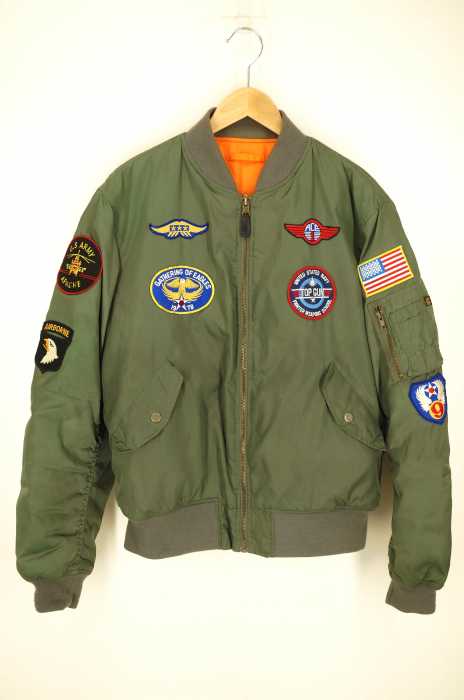ALPHA INDUSTRIES （アルファインダストリーズ） ワッペン付き MA-1 メンズ アウター