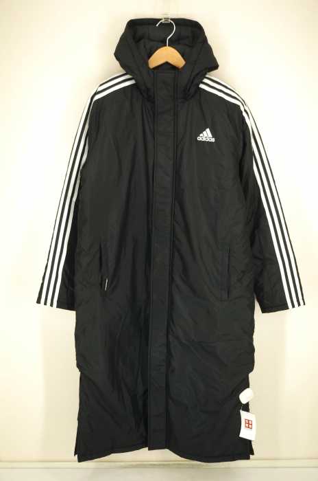 adidas (アディダス) 3ストライプ ロングコート メンズ アウター
