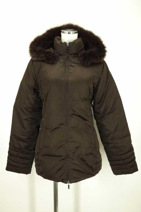 MONCLER （モンクレール） ファー付きダウンコート レディース アウター