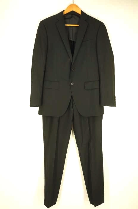 THE SUIT COMPANY（スーツカンパニー） ストライプ柄 2Bテーラードジャケット＆スラックステーパードパンツ メンズ セットアップ