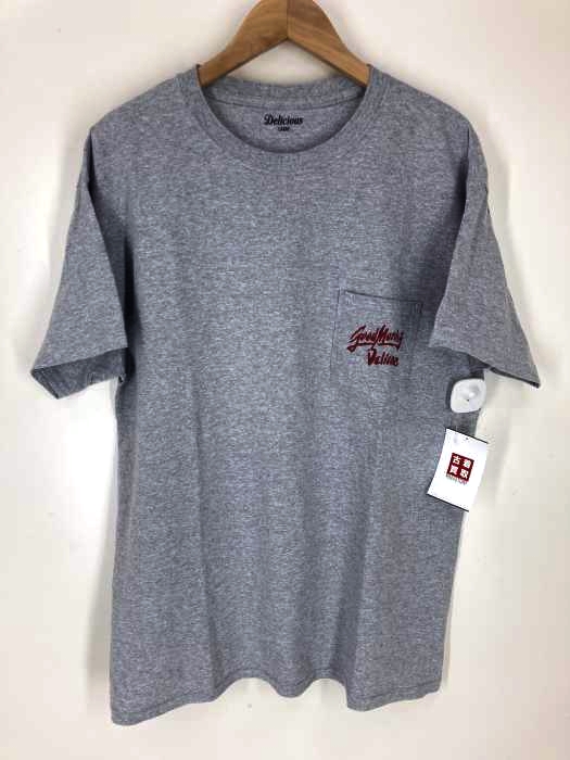 Delicious（デリシャス） バックプリント クルーネック Tシャツ メンズ トップス