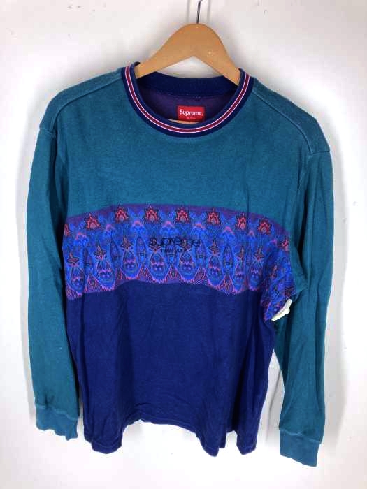 Supreme(シュプリーム) paisley stripe L/S top メンズ トップス