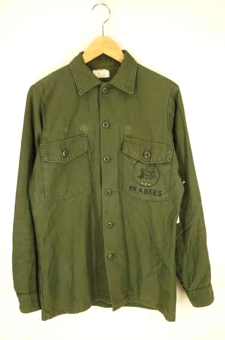 US.ARMY（ユーエスアーミー） SATEEN UTILITY SHIRT サテン ユーティリティシャツ メンズ トップス