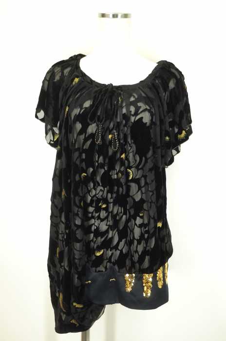 TSUMORI CHISATO （ツモリチサト） ネコスパベルベット レース使いシフォントップス レディース トップス