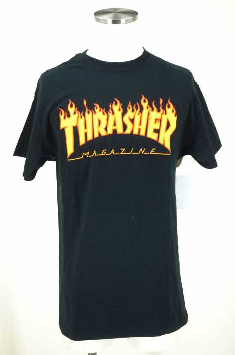 THRASHER （スラッシャー） ファイヤーパターンリントTシャツ メンズ トップス