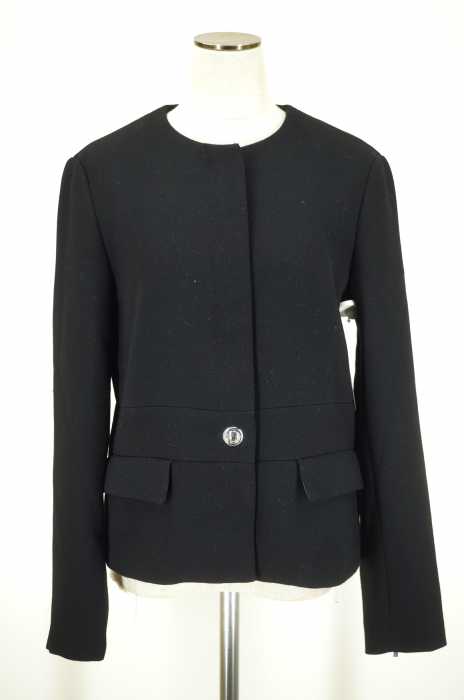 ZARA （ザラ） ノーカラーボタンジャケット レディース アウター