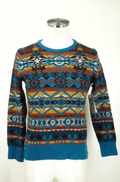PHENOMENON （フェノメノン） 14AW 総柄ウールニットトップス メンズ トップス