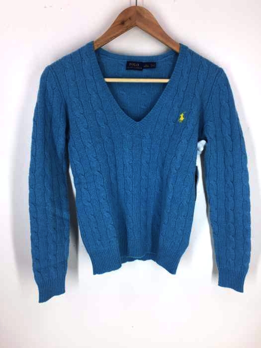 POLO RALPH LAUREN(ポロラルフローレン) 刺繍 Vネック プルオーバーニット レディース トップス