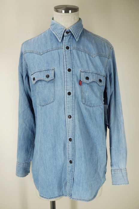 LEVI'S Blue Shirts デニムウエスタンシャツ メンズ トップス