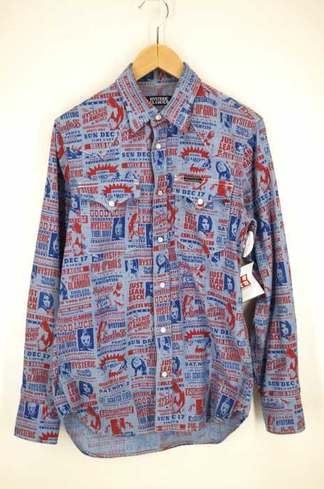 HYSTERIC GLAMOUR （ヒステリックグラマー） 総柄ウエスタンシャツ メンズ トップス