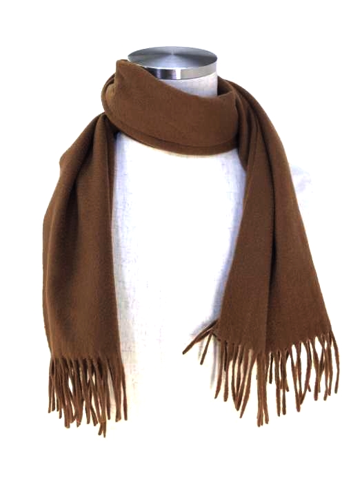 CASHMERE(カシミヤ) ストレートフリンジマフラー レディース ファッション雑貨