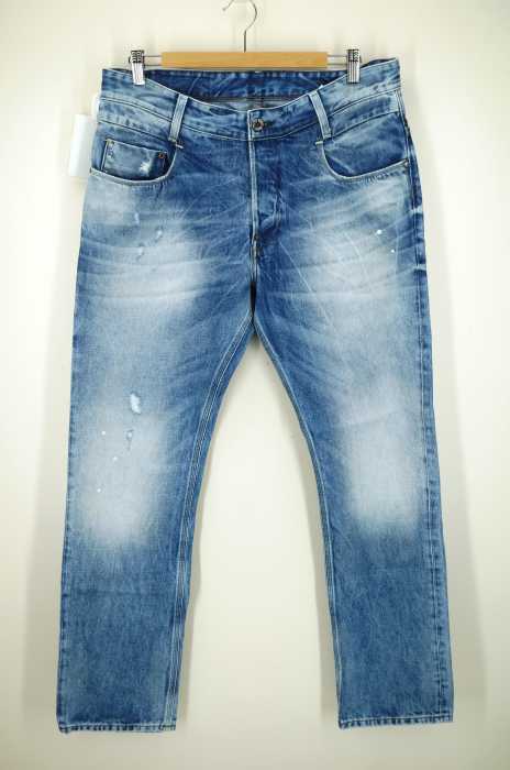G-STAR RAW （ジースターロー） クラッシュ加工デニムパンツ メンズ パンツ
