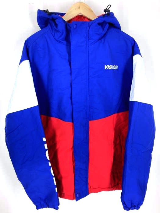 VISION STREET WEAR(ヴィジョンストリートウェア) 配色 中綿 フード付き ブルゾン メンズ アウター