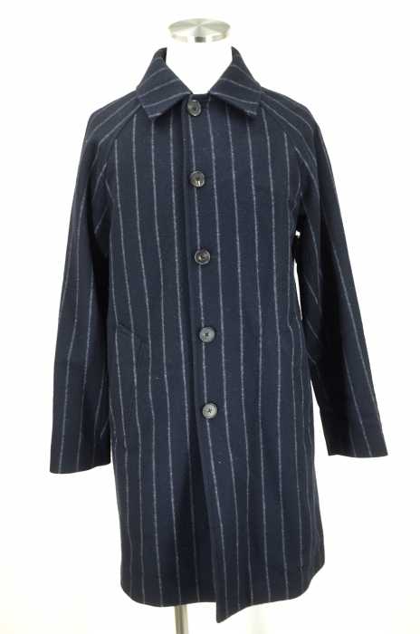 Bishitto (ビシット) 15AW ストライプステンカラーコート メンズ アウター