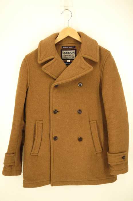 LONDON Tradition × ABAHOUSE (ロンドントラディション × アバハウス) ウール混ミドルピーコート メンズ アウター