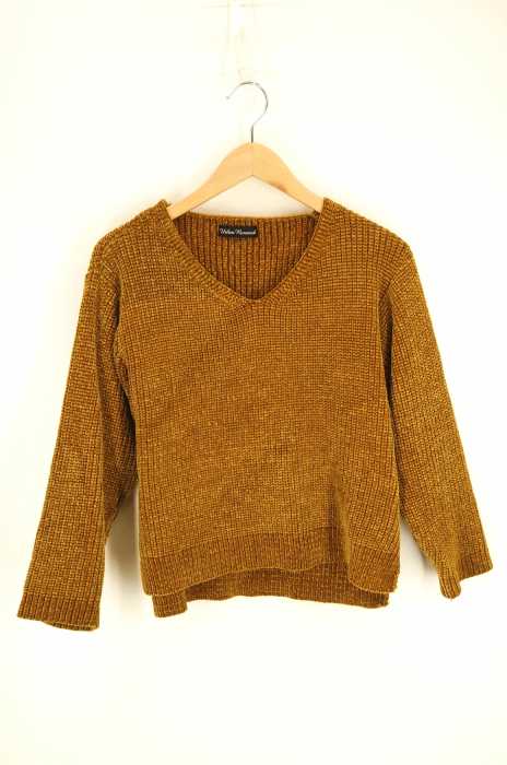 URBAN RESEARCH （アーバンリサーチ） ベロアモールオーバーVネックニット レディース トップス