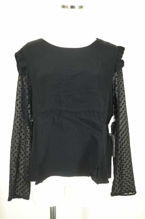ZARA BASIC （ザラベーシック） 異素材切り替えトップス レディース トップス