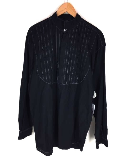 USED古着(ユーズドフルギ) Mac Taylor 長袖 ノーカラーシャツ メンズ トップス