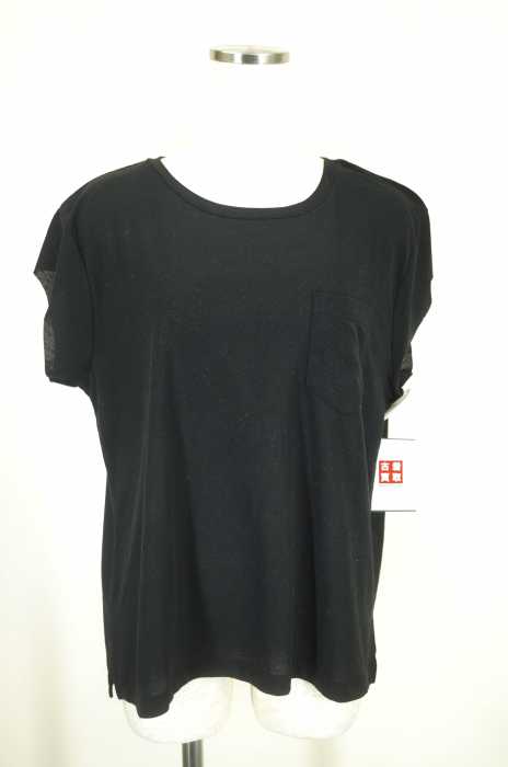 ZARA （ザラ） 袖カットオフ胸ポケットTシャツ レディース トップス