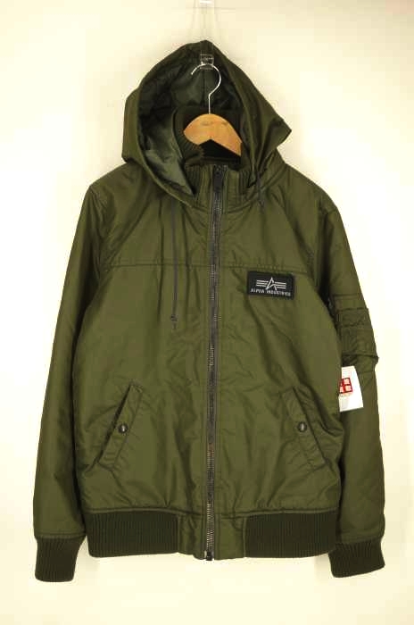 ALPHA INDUSTRIES（アルファインダストリーズ） フード付き フライトジャケット メンズ アウター