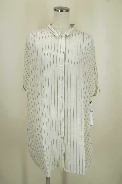ZARA BASIC (ザラベーシック) ストライプ柄シャツワンピース レディース トップス