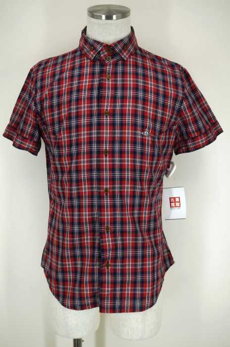 Vivienne Westwood MAN (ヴィヴィアンウエストウッドマン) チェック柄半袖シャツ メンズ トップス
