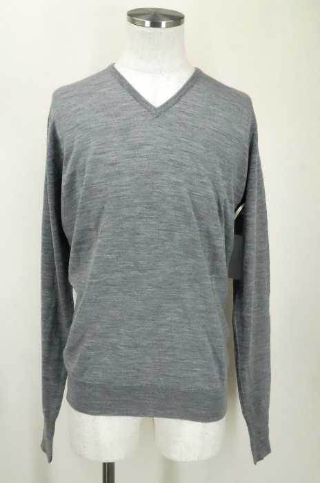 JOHN SMEDLEY（ジョンスメドレー） Vネック霜降りウールニットカットソー メンズ トップス