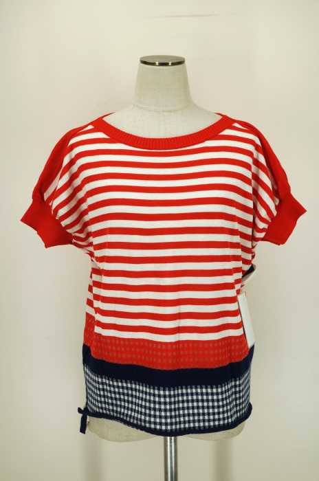 tricot COMME des GARCONS(トリココムデギャルソン) AD2012 半袖コットンニットセーター レディース トップス