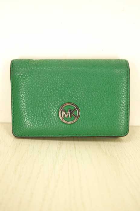 Michael Kors (マイケルコース) FULTON MEDIUM SLIM LEATHER WALLET 二つ折り財布 レディース 財布・ケース