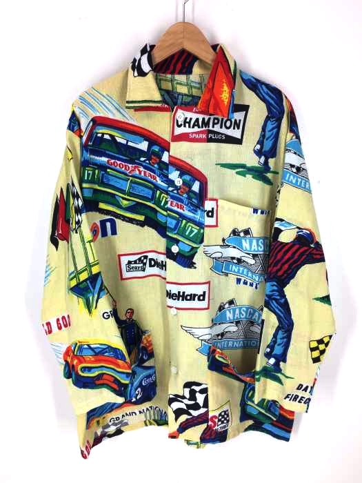 USED古着(ユーズドフルギ) ジャンティーク総柄シャツ メンズ トップス