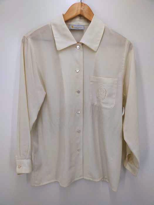 AQUASCUTUM(アクアスキュータム) ワンポイント刺繍 シャツブラウス レディース トップス