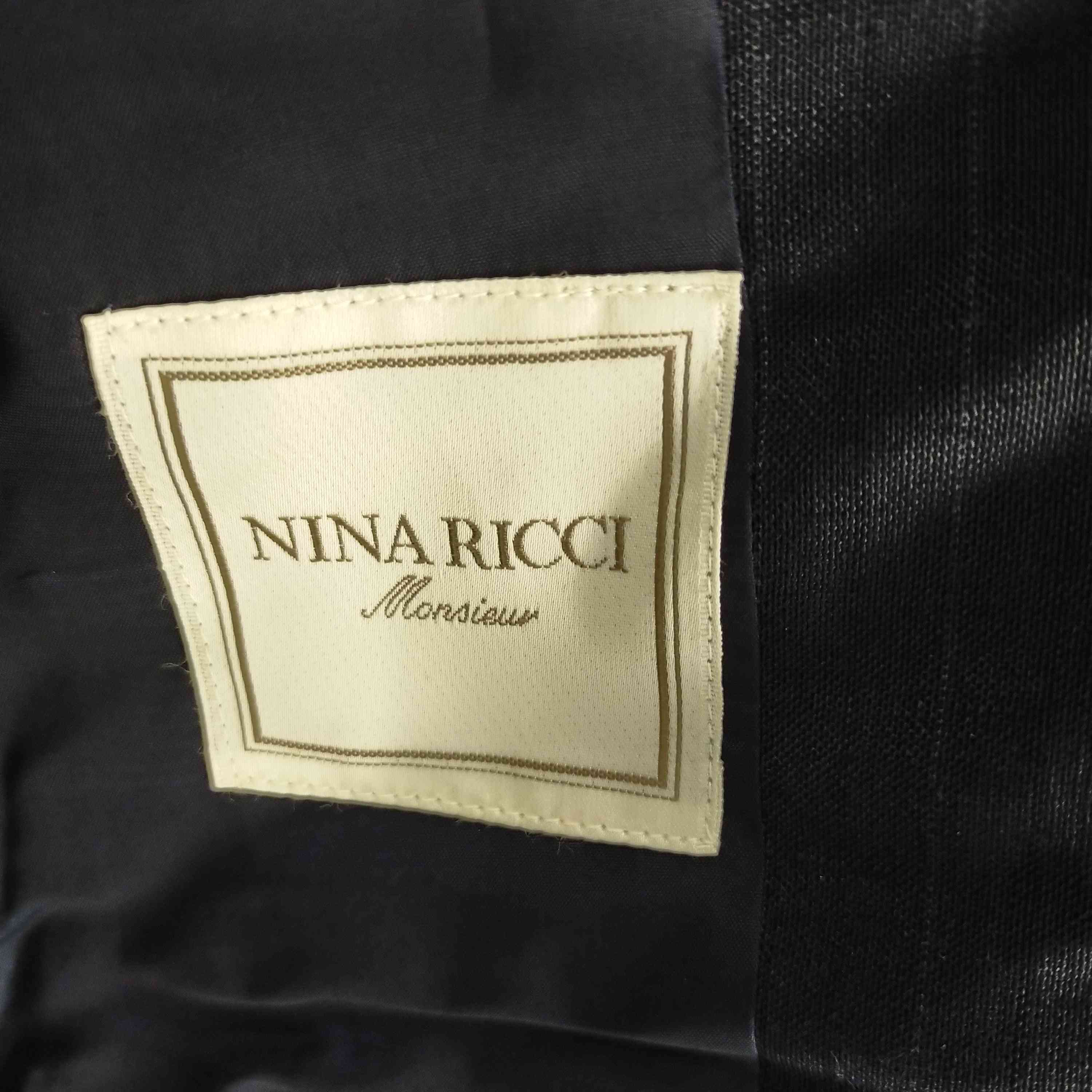 NINA RICCI(ニナリッチ)ウールストライプシングルテーラードジャケット