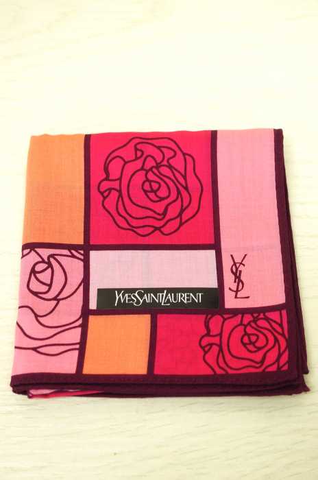Yves Saint Laurent （イヴサンローラン） 花柄ハンカチ レディース ファッション雑貨