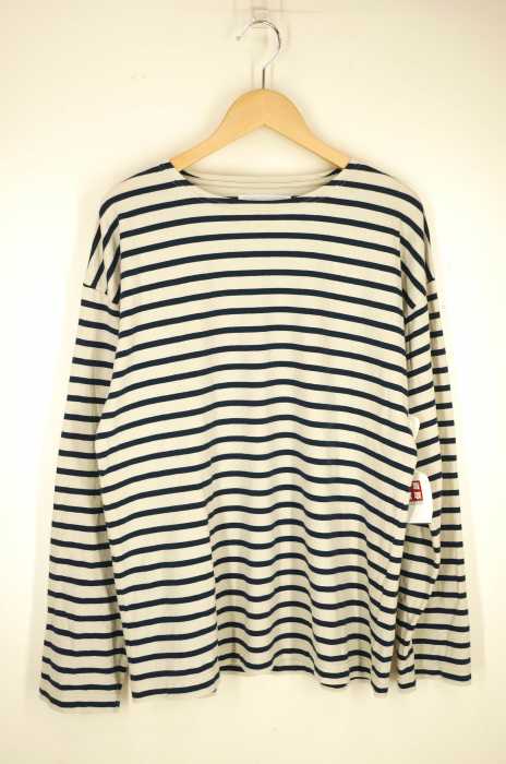 MHL. （エムエイチエル） NAVAL STRIPE JERSEY　ボーダーカットソー メンズ トップス