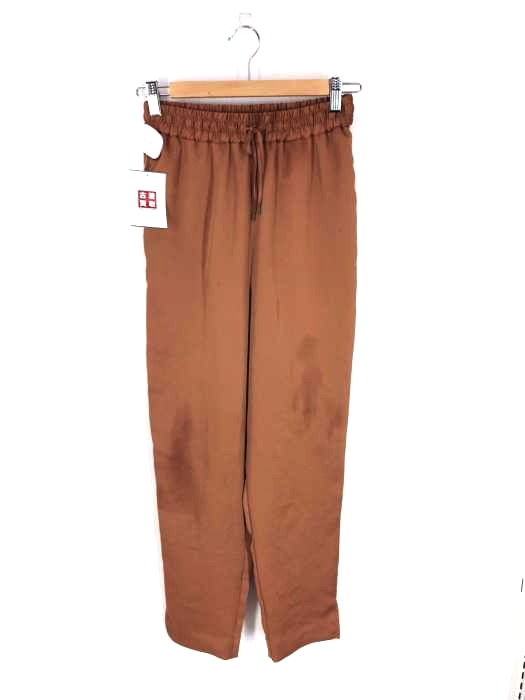 BEAUTY&YOUTH UNITED ARROWS(ビューティーアンドユースユナイテッドアローズ) サテンドローストリングスリットテーパードパンツ レディース パンツ