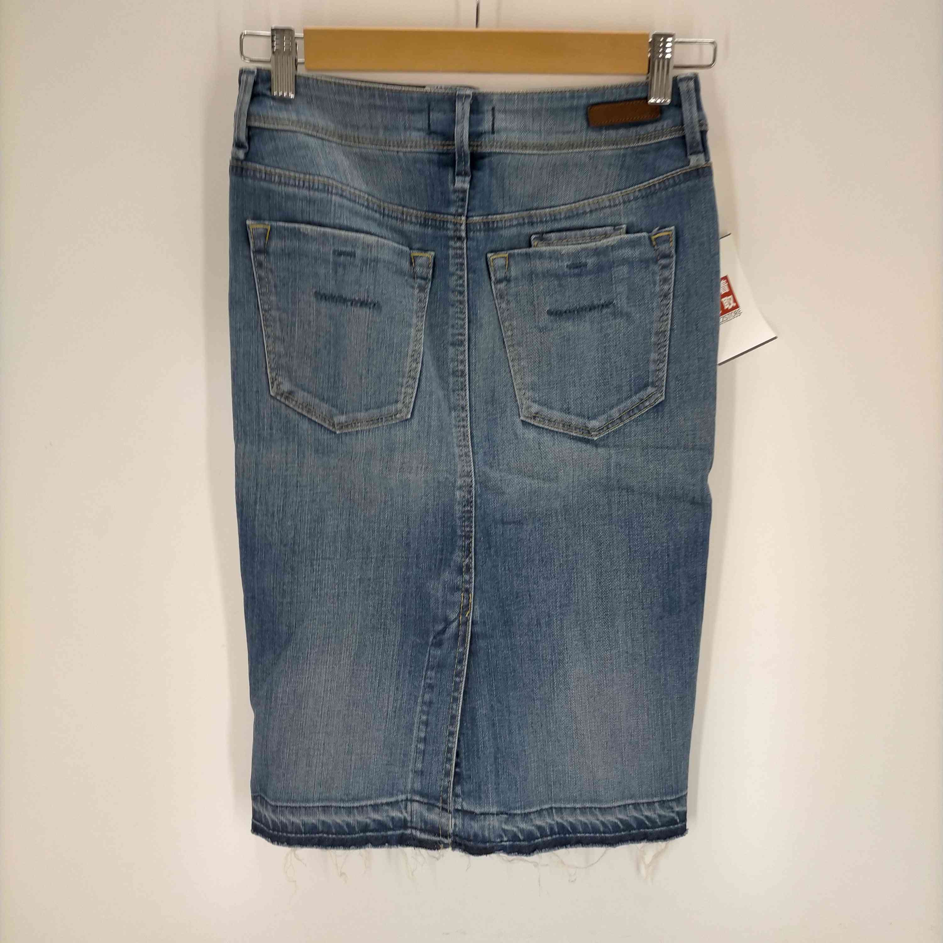 YANUK(ヤヌーク)カットオフ ペンシルデニムスカート 【中古  