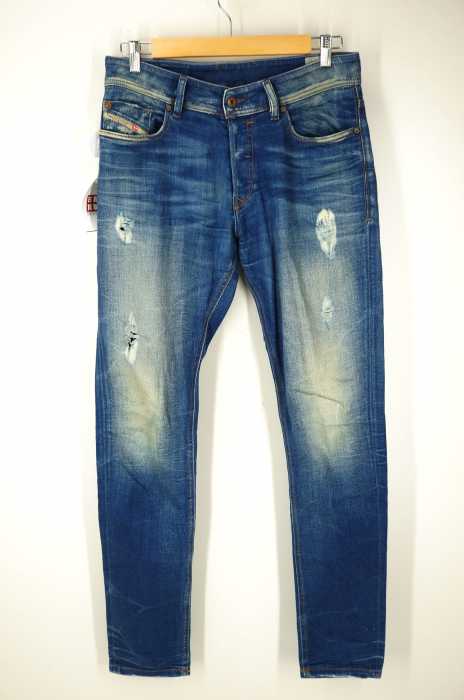 DIESEL (ディーゼル) SLEENKER ダメージ加工デニムパンツ メンズ パンツ