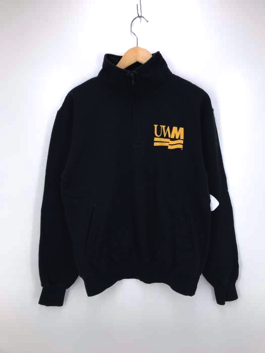 Champion（チャンピオン） 黒 スウェット メンズ トップス