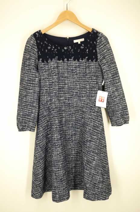 PROPORTION BODY DRESSING（プロポーションバイボディードレッシング） デコルテレースストレッチツイードワンピース レディース ワンピース