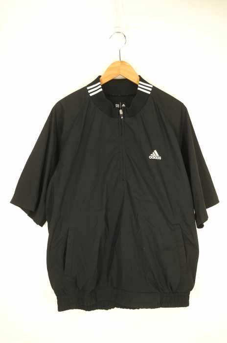 adidas （アディダス） ハーフジップ 半袖プルオーバー メンズ トップス