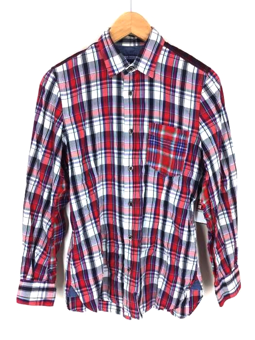 JUNYA WATANABE COMME DES GARCONS MAN（ジュンヤワタナベコムデギャルソンマン） AD2009 パッチワーク チェック柄シャツ メンズ トップス