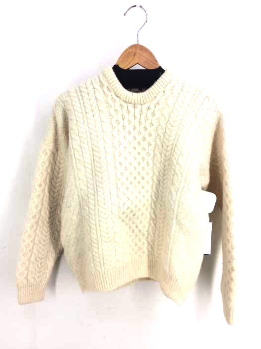 Carraig Donn（キャレイグドン） ホワイト ニット メンズ トップス