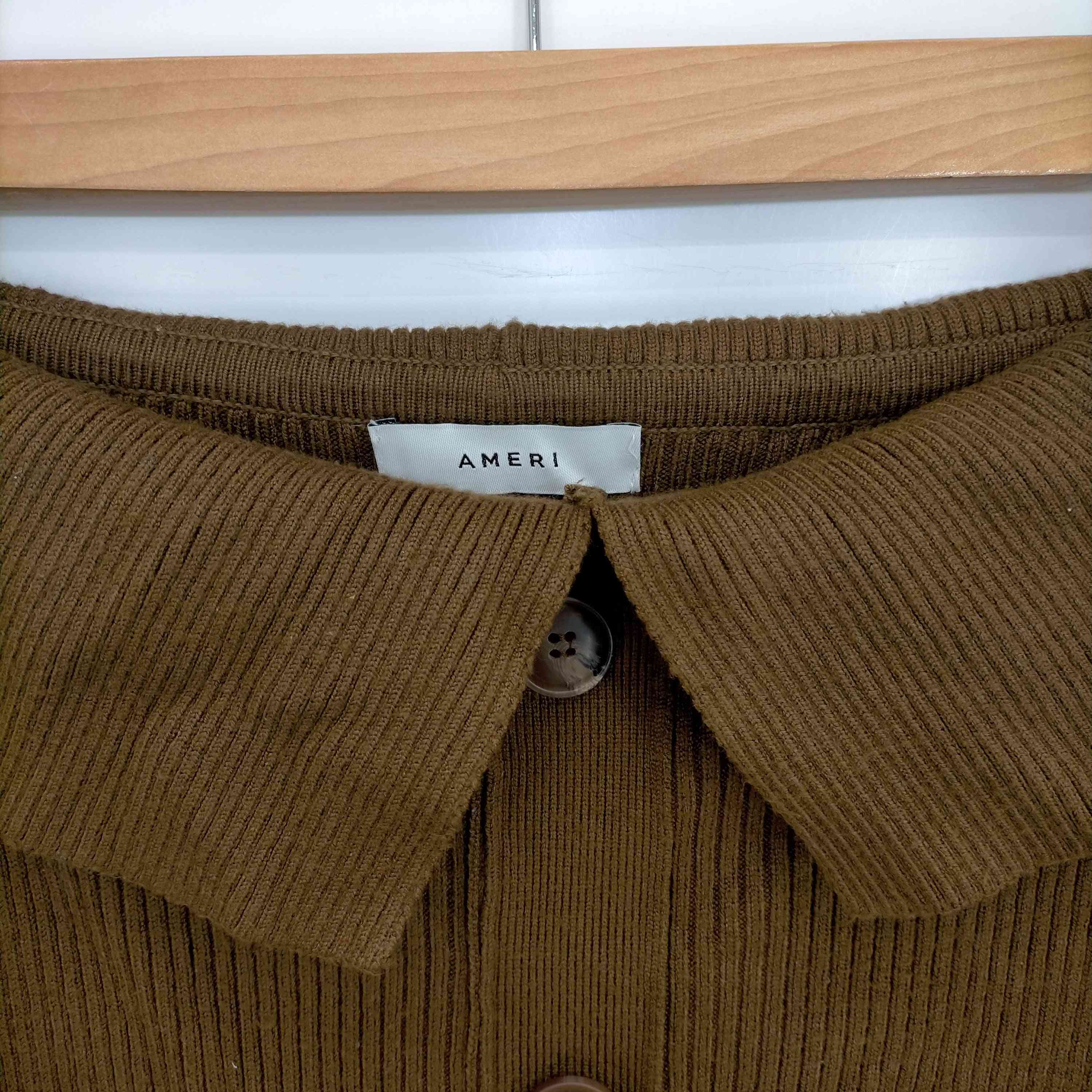 AMERI(アメリ)LAPEL KNIT SKIRT ラペルニットスカート 【中古  